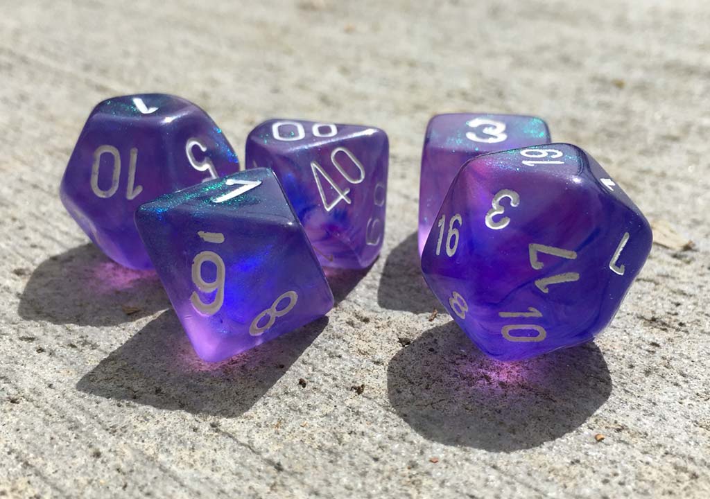 a photo of tabletop gaming dice